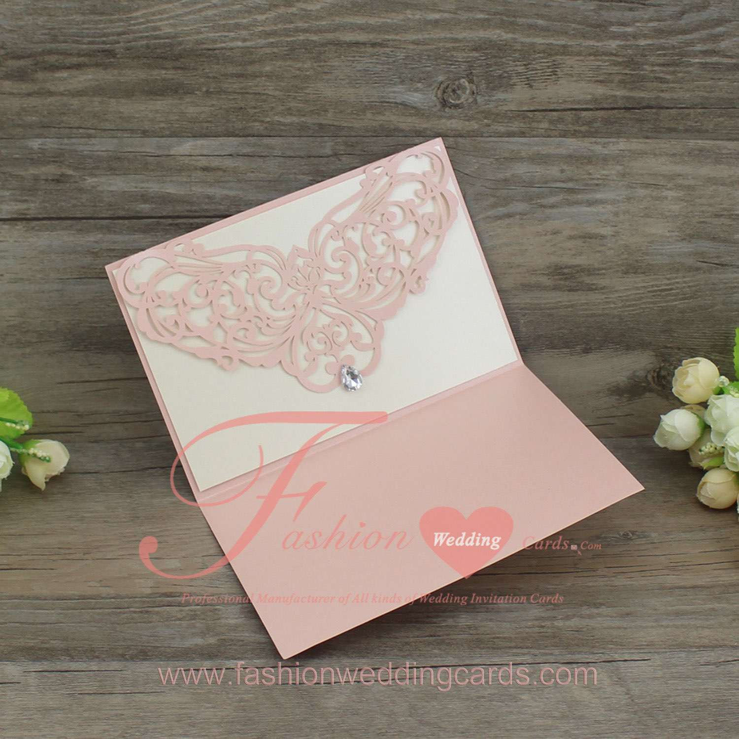 Laser Cut Wedding Invitation Cards Design for Marriage